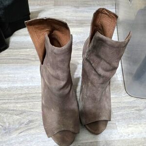 Brown Suede Ankle Boots